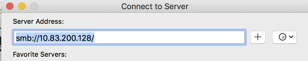 MacOS connecting to SAMBA server